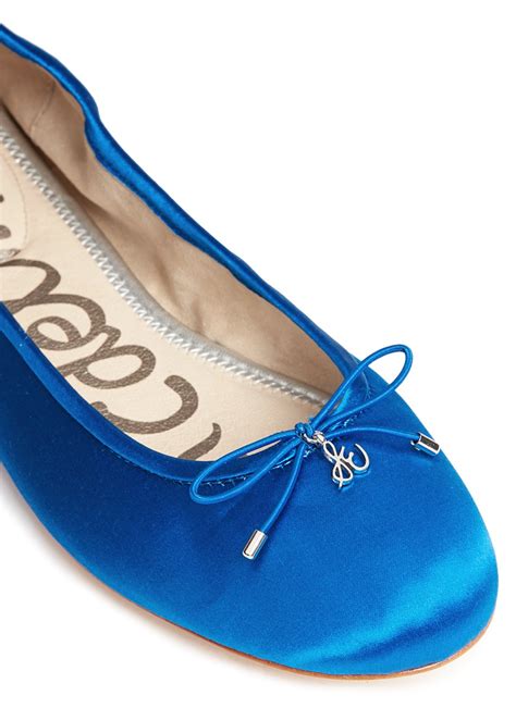 satin ballet flats.